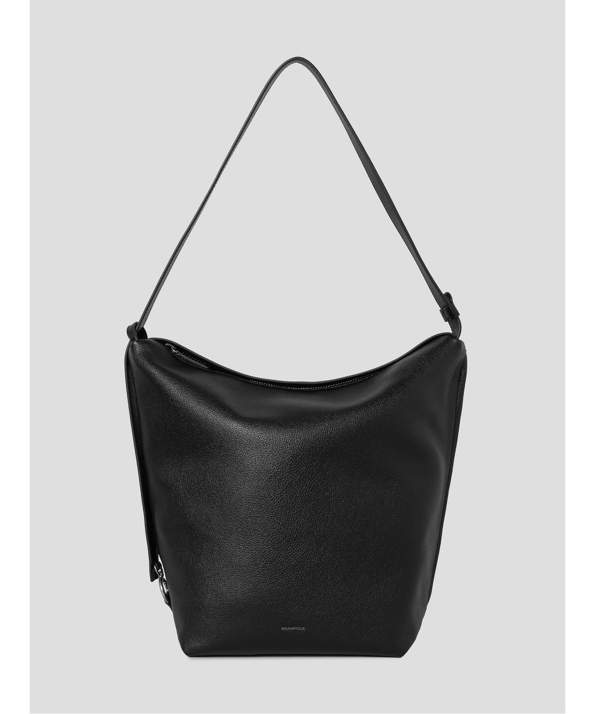 빈폴 액세서리(BEANPOLE ACCESSORY) 비엔 가죽 미디엄 슬라우치백 - 블랙