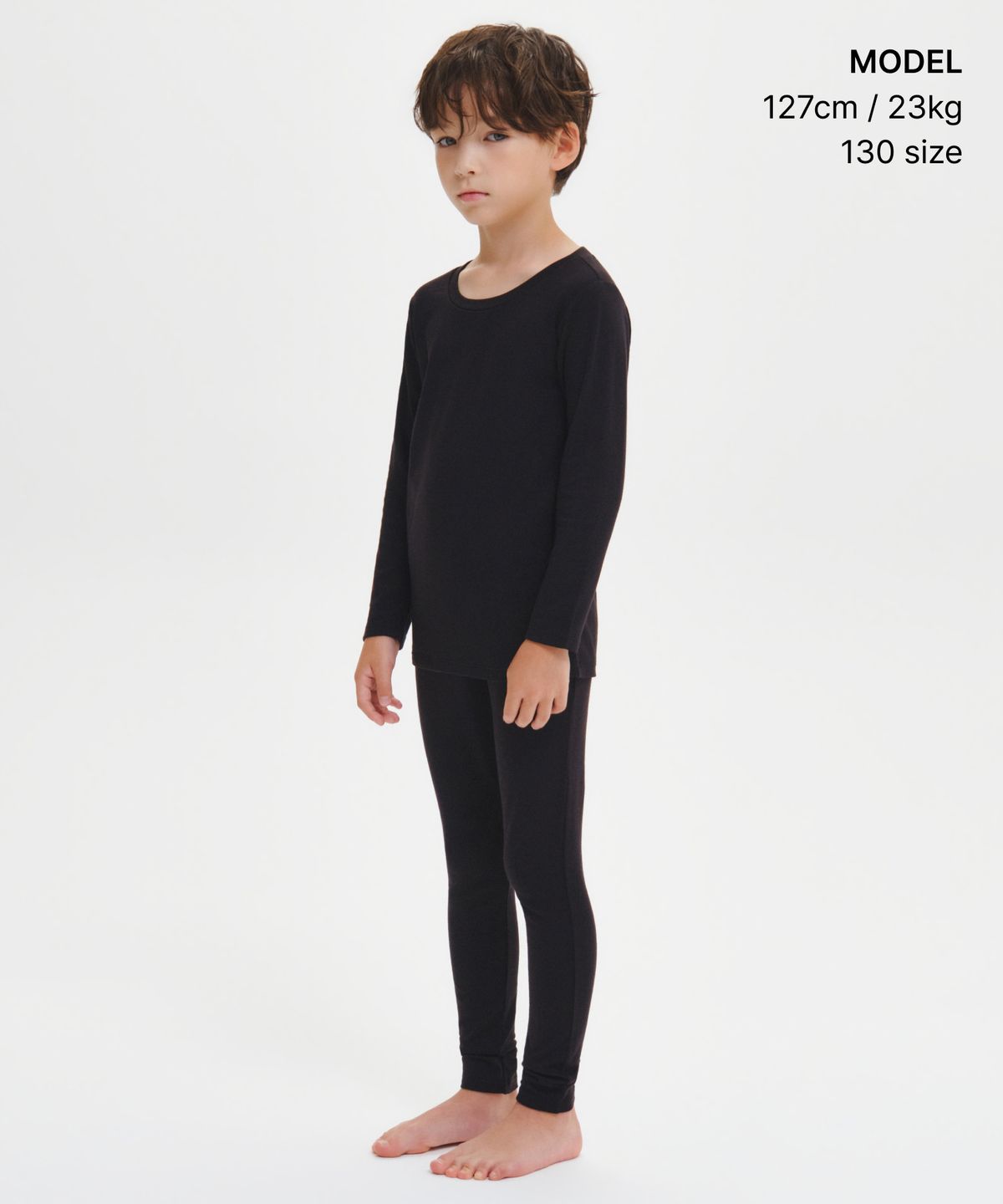 무신사 스탠다드 키즈(MUSINSA STANDARD KIDS) [힛탠다드] 플러스 타이즈 [블랙]