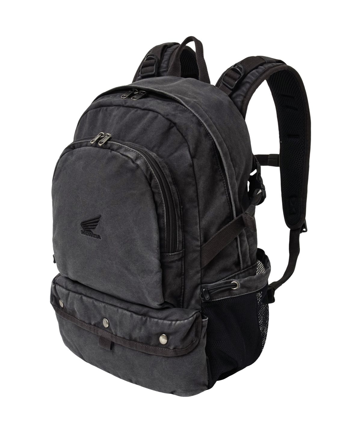 핍스 모터사이클(PHYPS MOTORCYCLE) Washed Field Backpack Charcoal