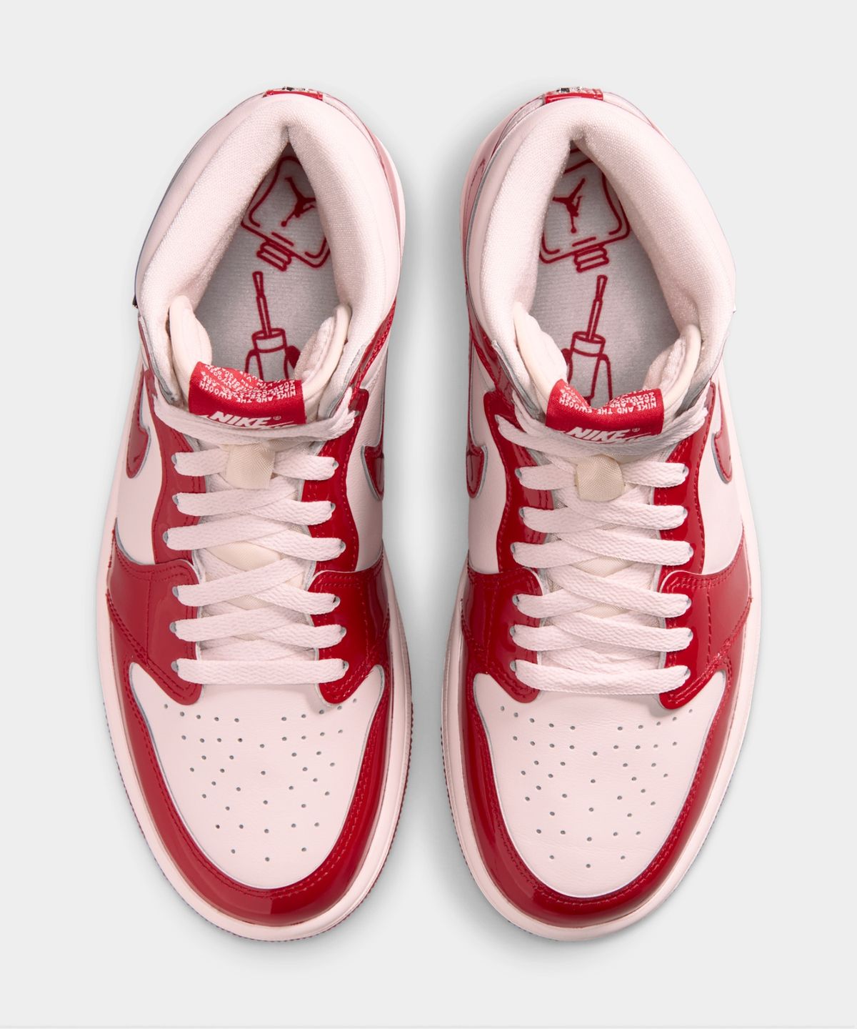 나이키(NIKE) 에어 조던 1 레트로 하이 OG W - 유니버시티 레드:라이트 소프트 핑크:메탈릭 실버 / FD2596-601