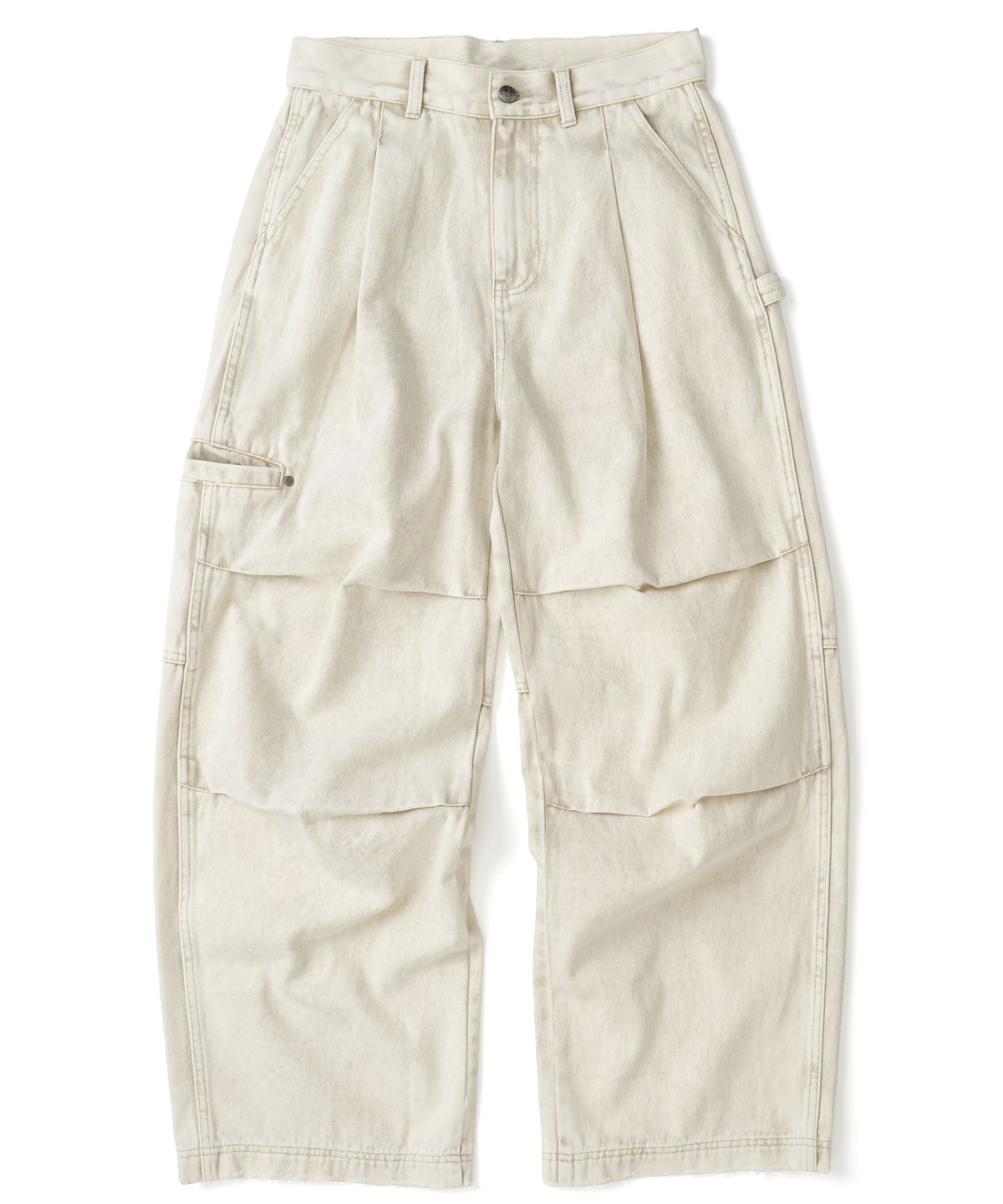 낫포너드(NOT4NERD) Parachute Washed Twill Pants - Beige