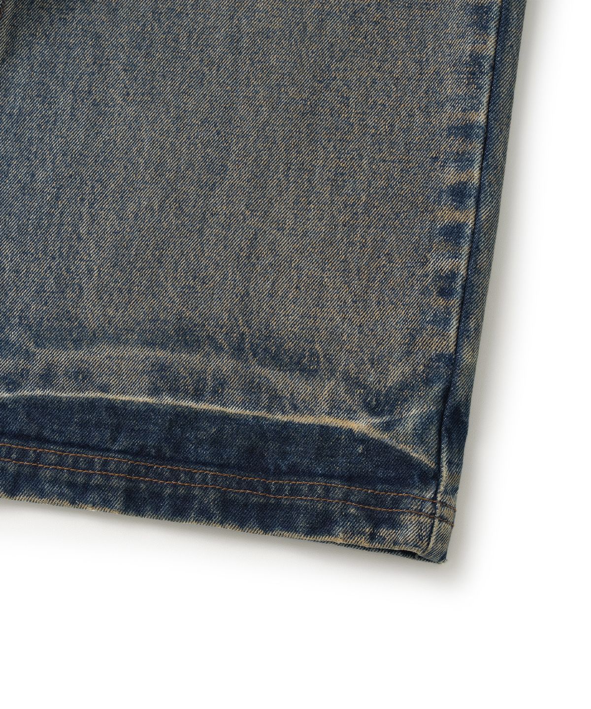 낫포너드(NOT4NERD) Corduroy Repair Regular Fit Denim Pants - Deep Blue