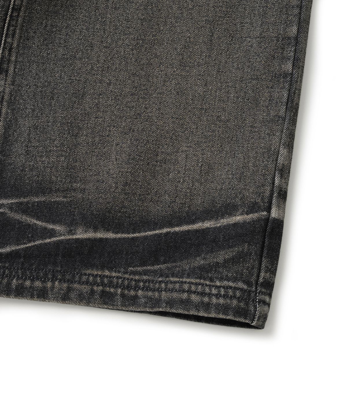 낫포너드(NOT4NERD) Corduroy Repair Regular Fit Denim Pants - Black