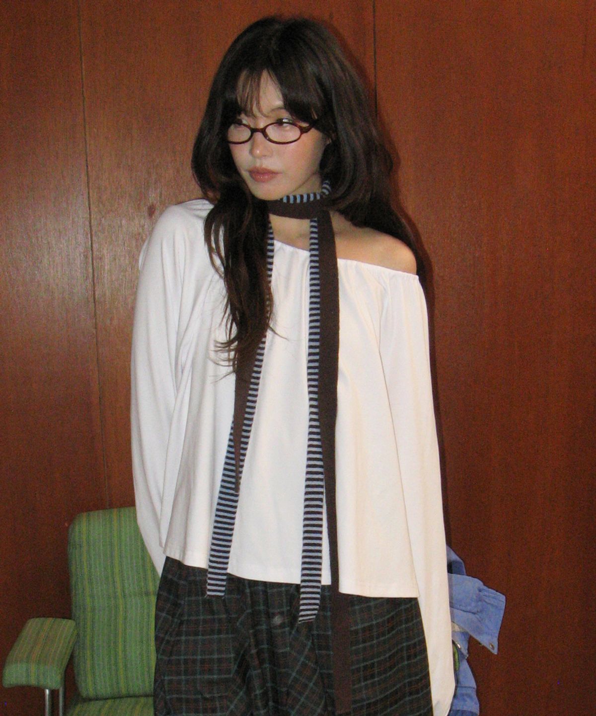 론론(RONRON) SHIRRING PUFF LONG SLEEVE WHITE