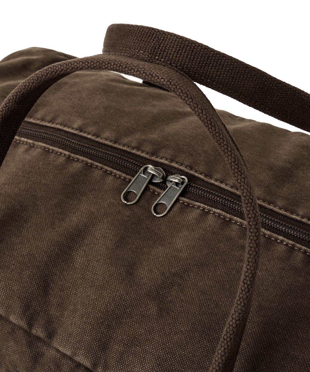 핍스 모터사이클(PHYPS MOTORCYCLE) Washed Field Duffle Bag Brown
