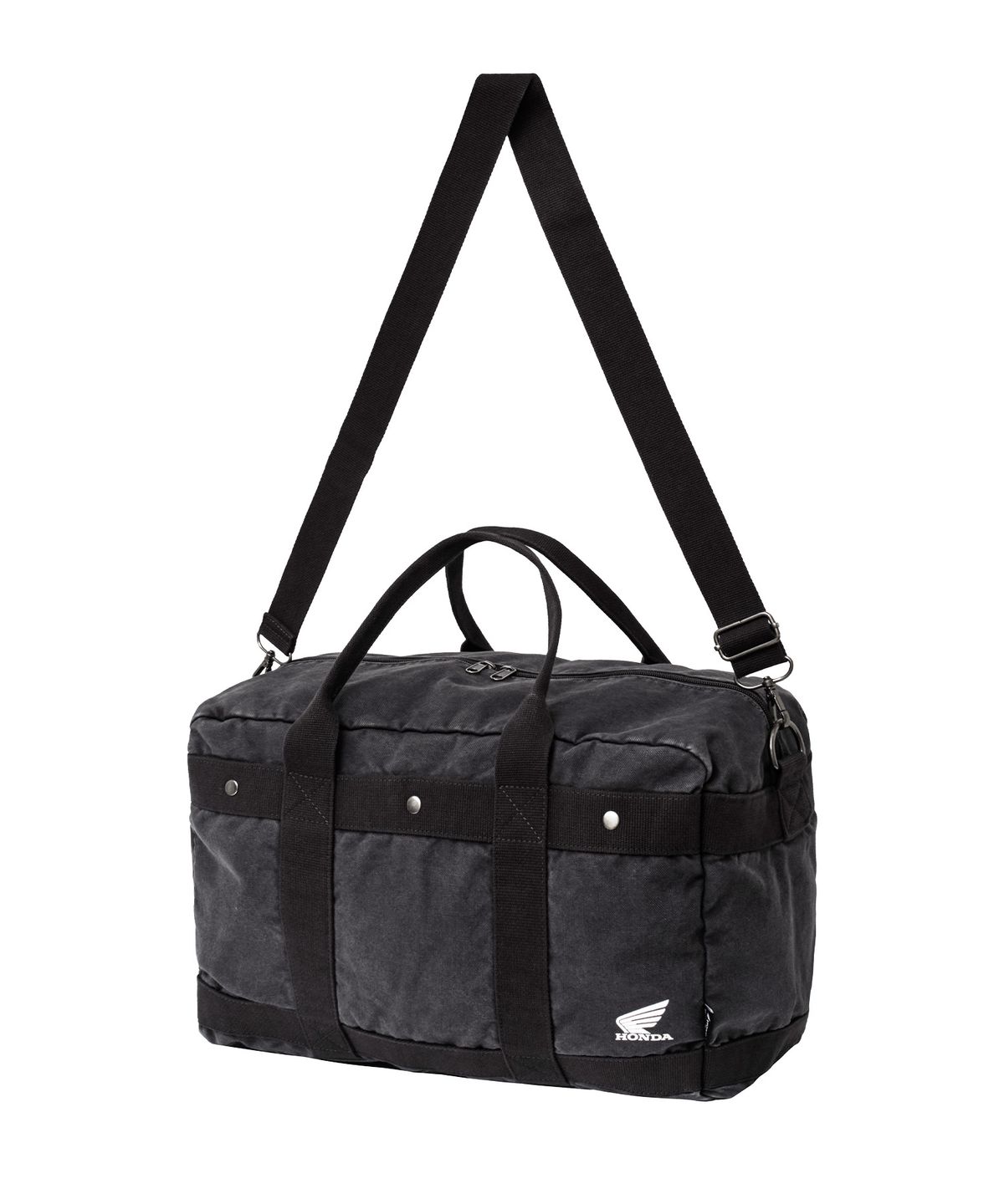 핍스 모터사이클(PHYPS MOTORCYCLE) Washed Field Duffle Bag Charcoal