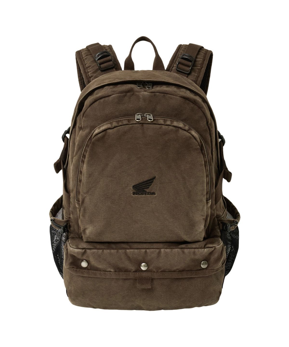 핍스 모터사이클(PHYPS MOTORCYCLE) Washed Field Backpack Brown