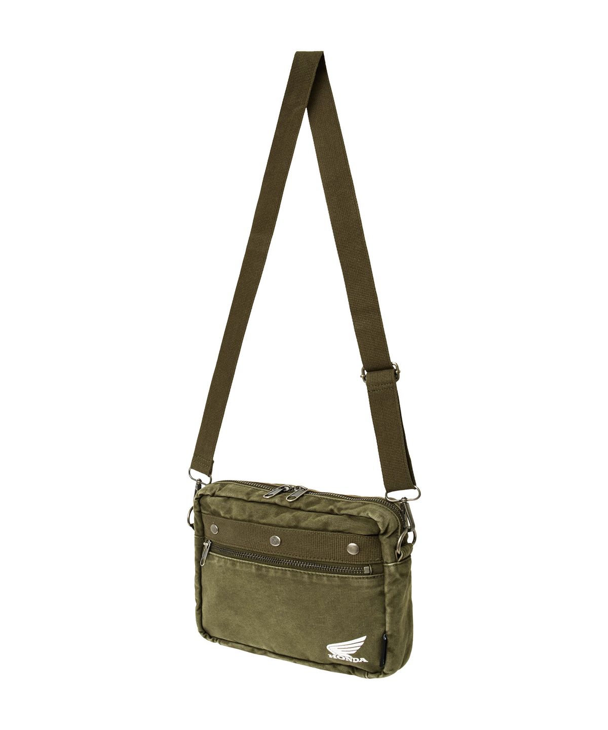 핍스 모터사이클(PHYPS MOTORCYCLE) Washed Field Mini Cross Bag Khaki