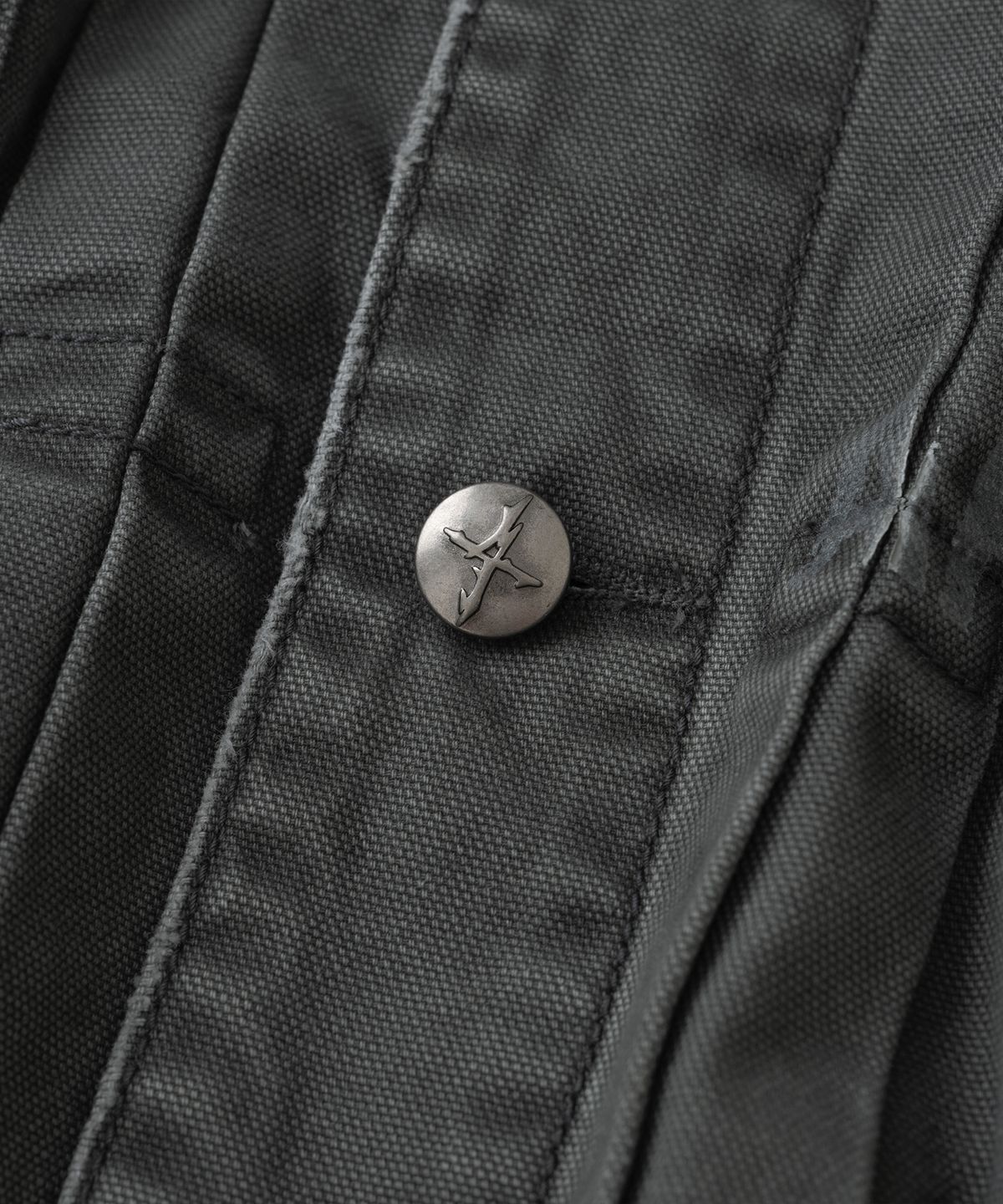 낫포너드(NOT4NERD) After Aware Bleach Washed Trucker Jacket - Charcoal