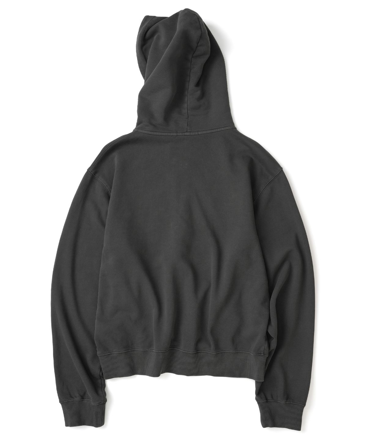 낫포너드(NOT4NERD) Napoleon Applique Pigment Hood Zip Up - Charcoal