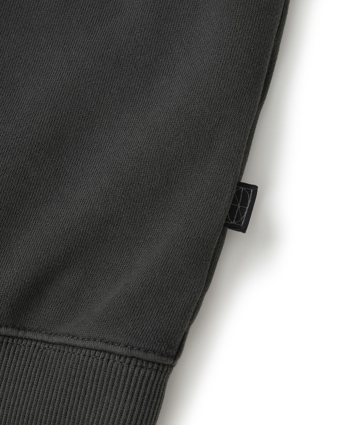 낫포너드(NOT4NERD) Napoleon Applique Pigment Hood Zip Up - Charcoal