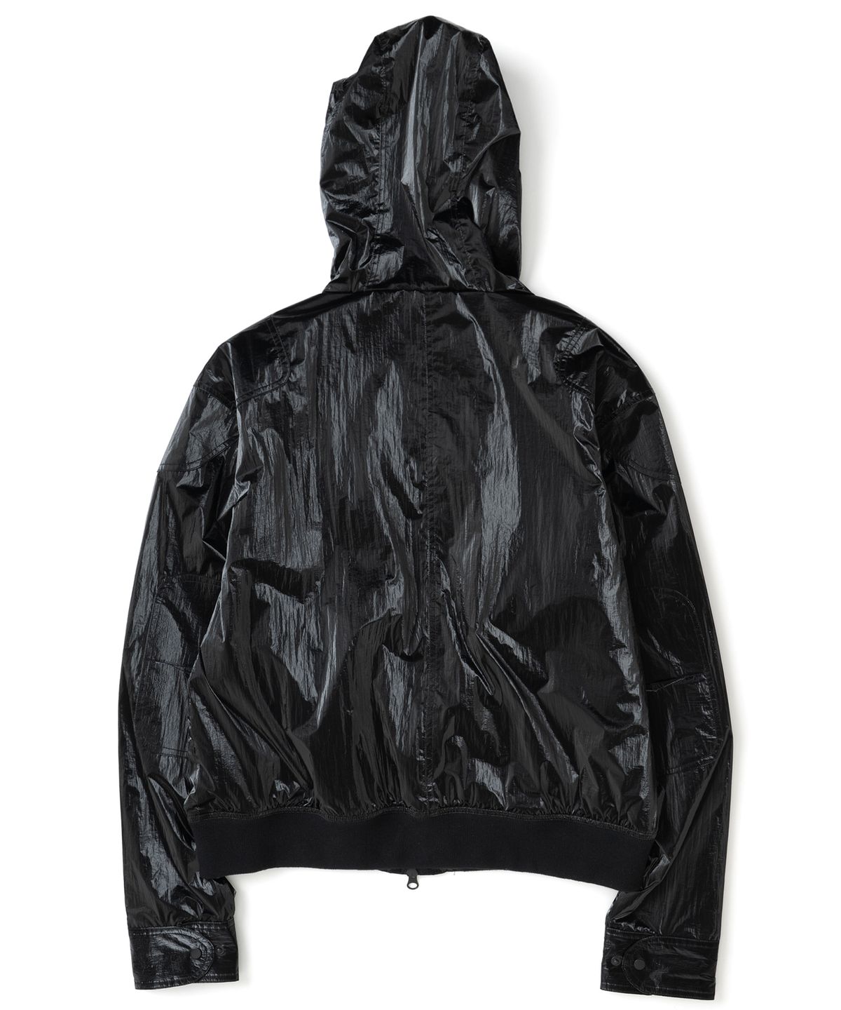 낫포너드(NOT4NERD) Gloss Utility Pockets Windbreaker Jacket - Black