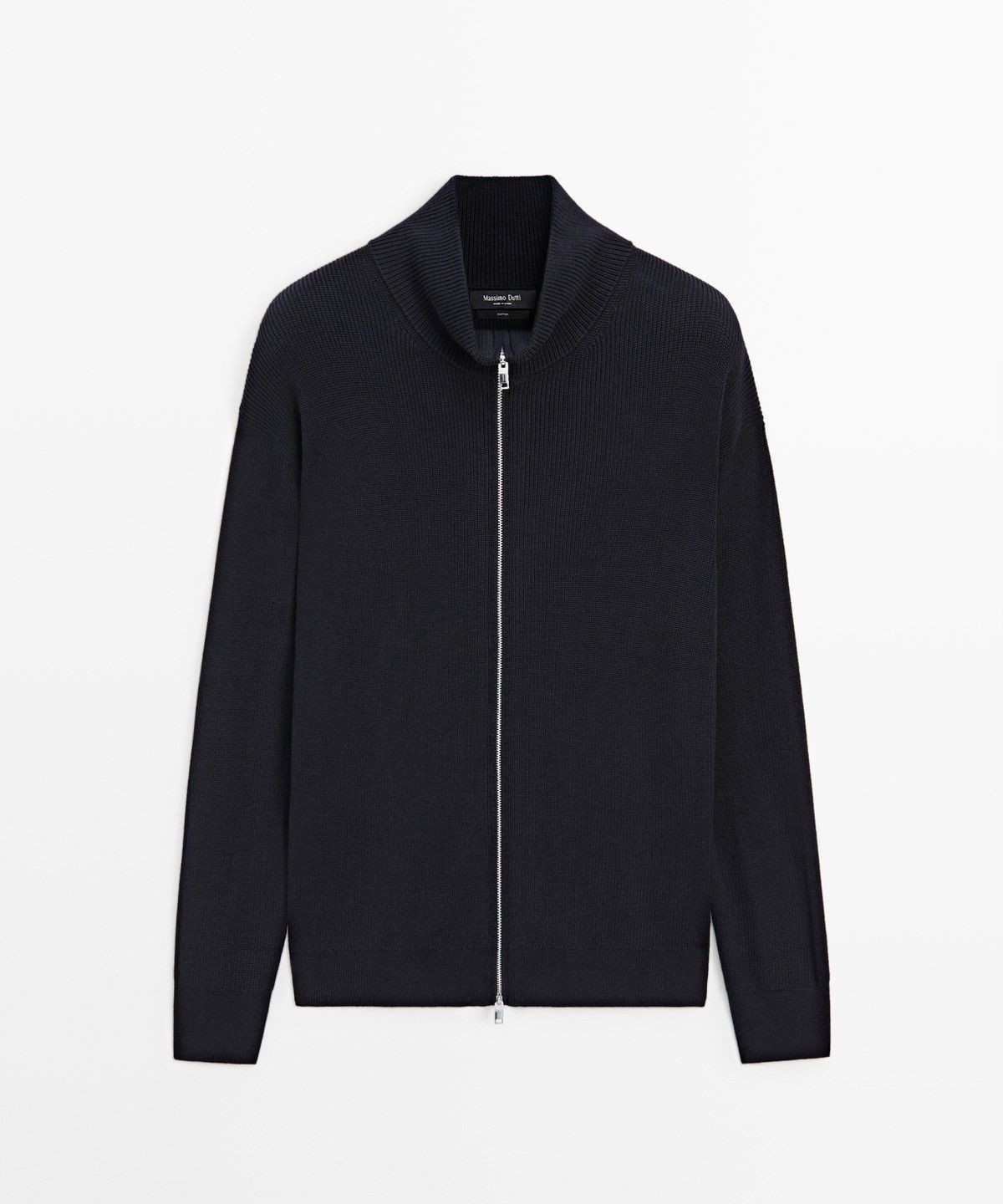 마시모두띠(MASSIMO DUTTI) 100% 코튼 골지 니트 가디건