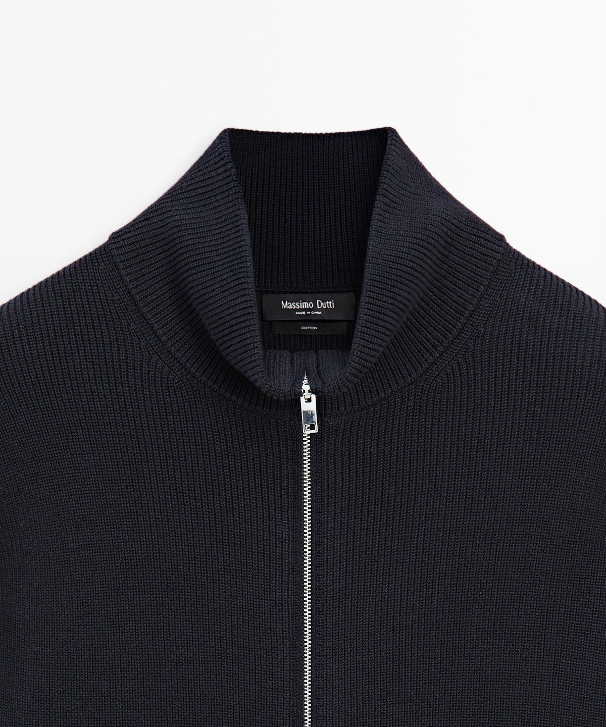 마시모두띠(MASSIMO DUTTI) 100% 코튼 골지 니트 가디건