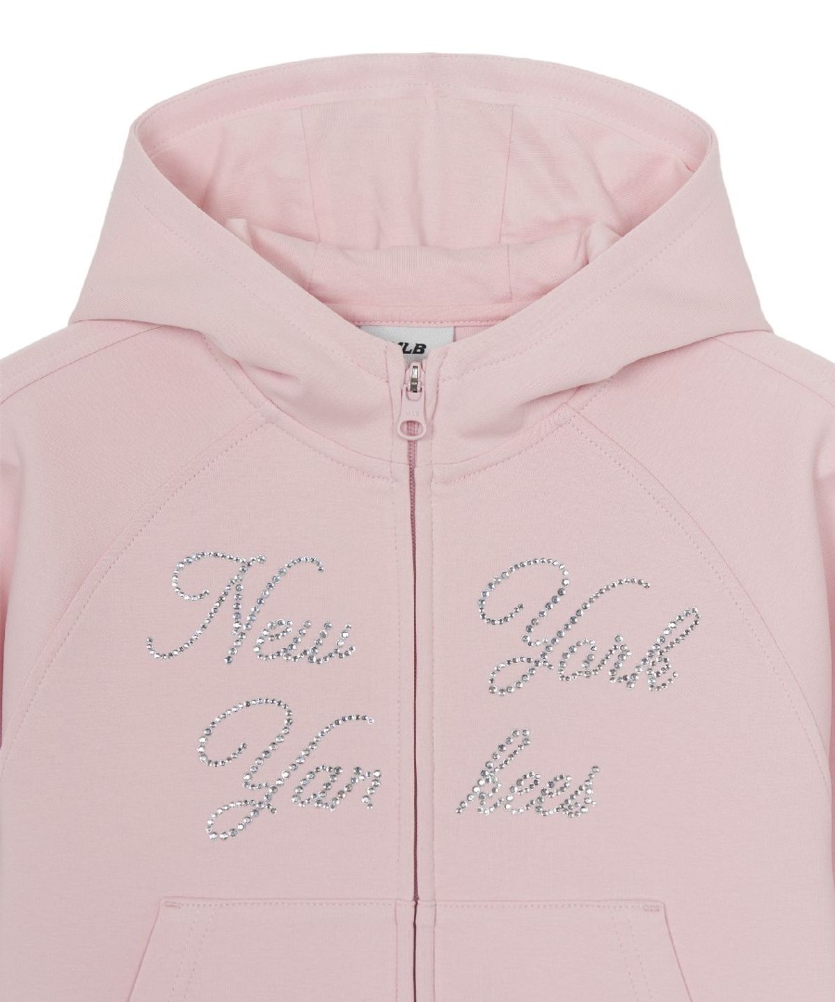 엠엘비 키즈(MLB KIDS) 스트릿 걸즈 크롭 후드 집업 NY (L.Pink)