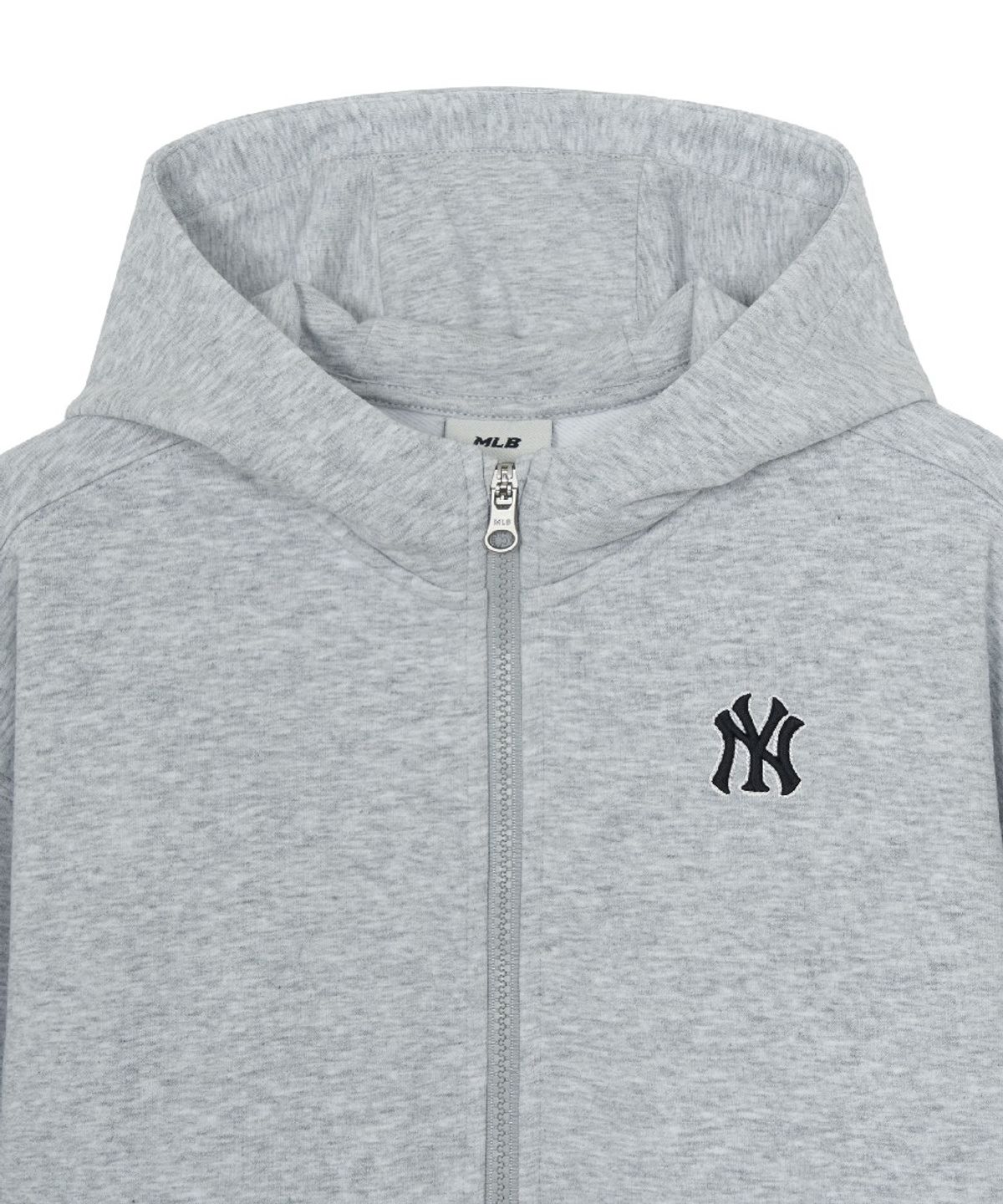 엠엘비 키즈(MLB KIDS) 스포티브 베이직 스몰로고 후드집업 NY (L.Melange Grey)