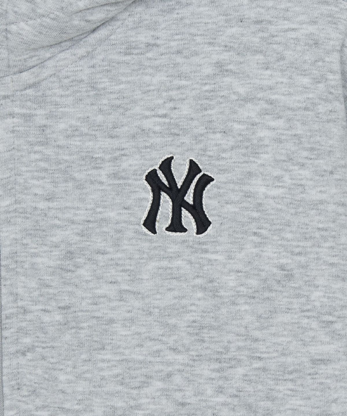 엠엘비 키즈(MLB KIDS) 스포티브 베이직 스몰로고 후드집업 NY (L.Melange Grey)