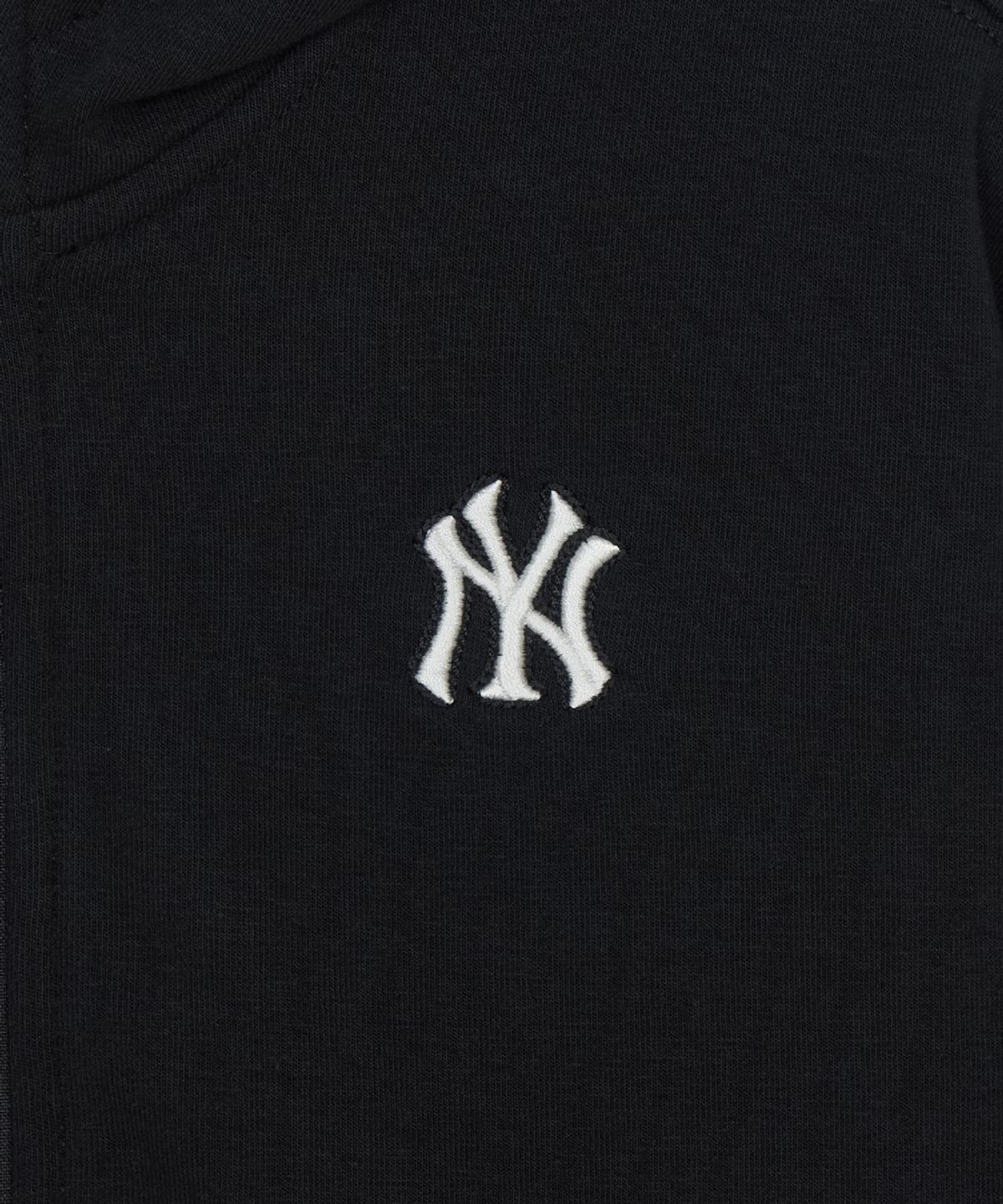 엠엘비 키즈(MLB KIDS) 스포티브 베이직 스몰로고 후드집업 NY (Black)