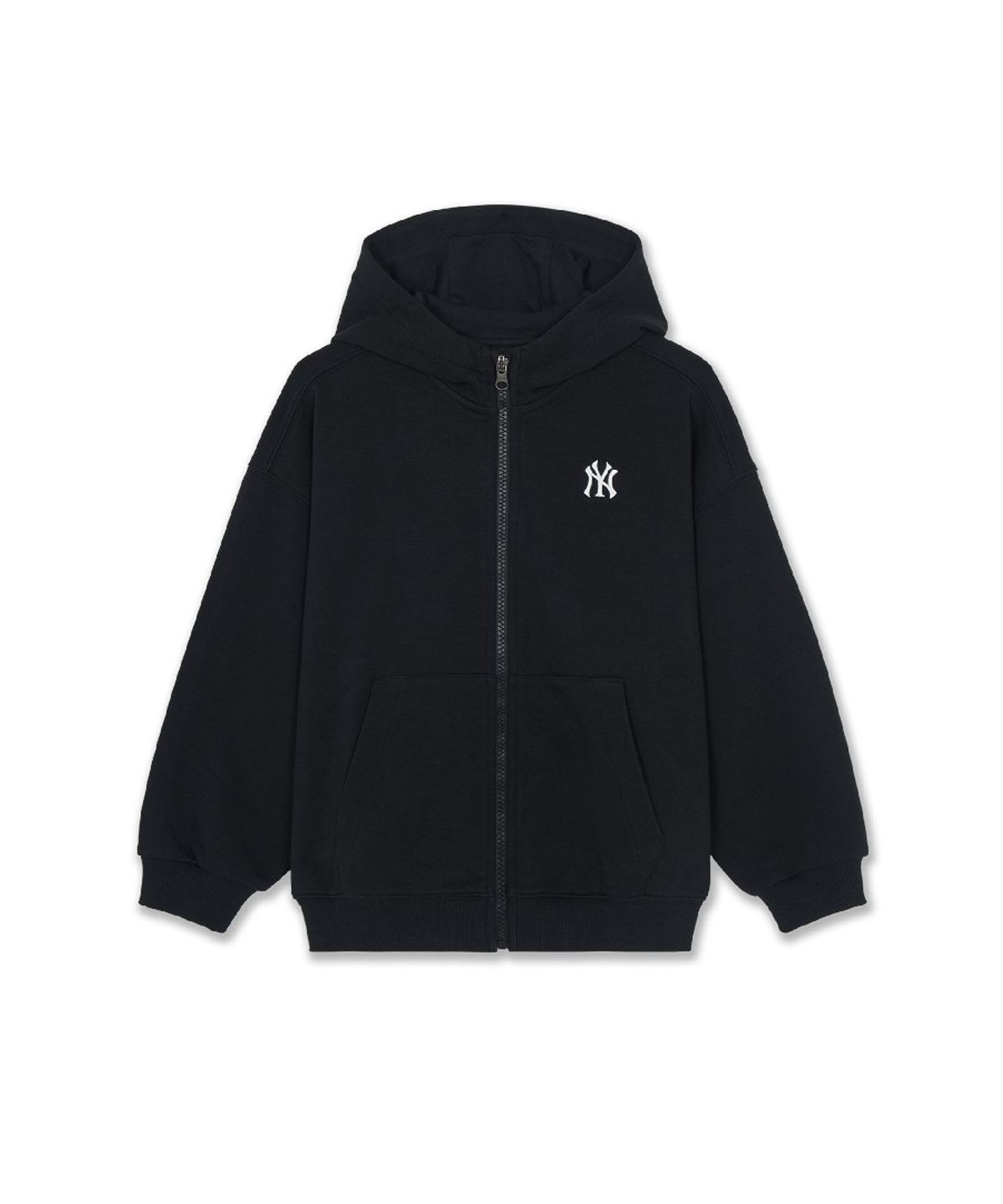 엠엘비 키즈(MLB KIDS) 스포티브 베이직 스몰로고 후드집업 NY (Black)
