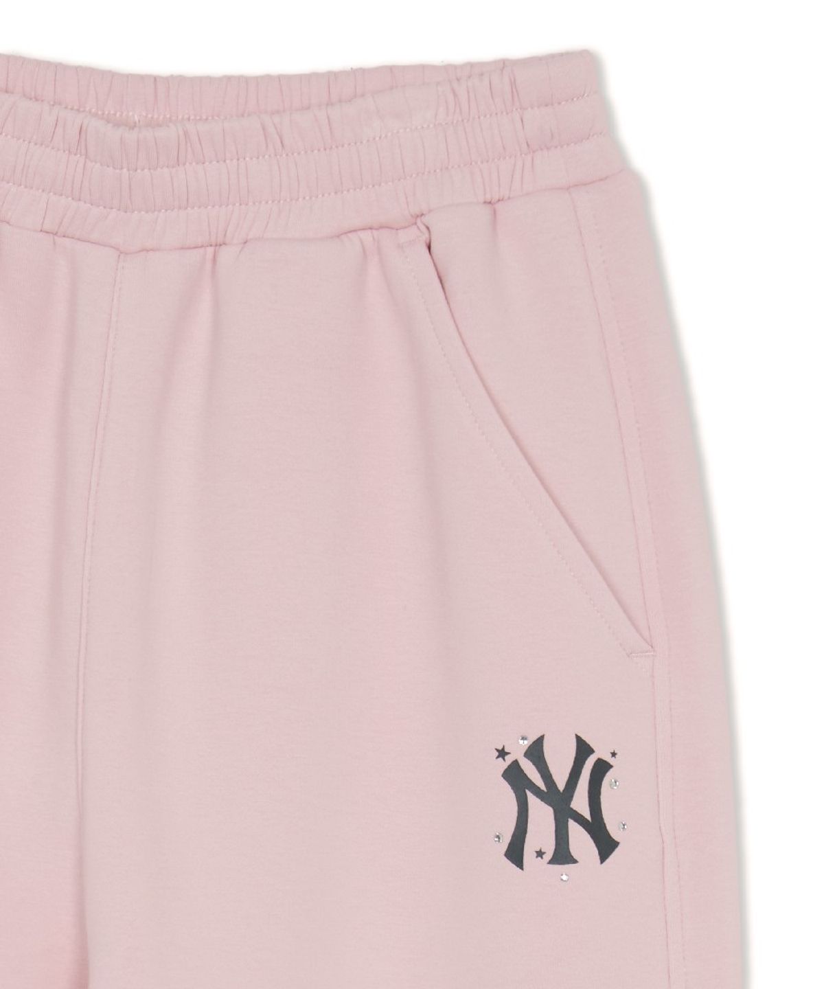 엠엘비 키즈(MLB KIDS) 스트릿 걸즈 스몰로고 와이드 팬츠 NY (L.Pink)