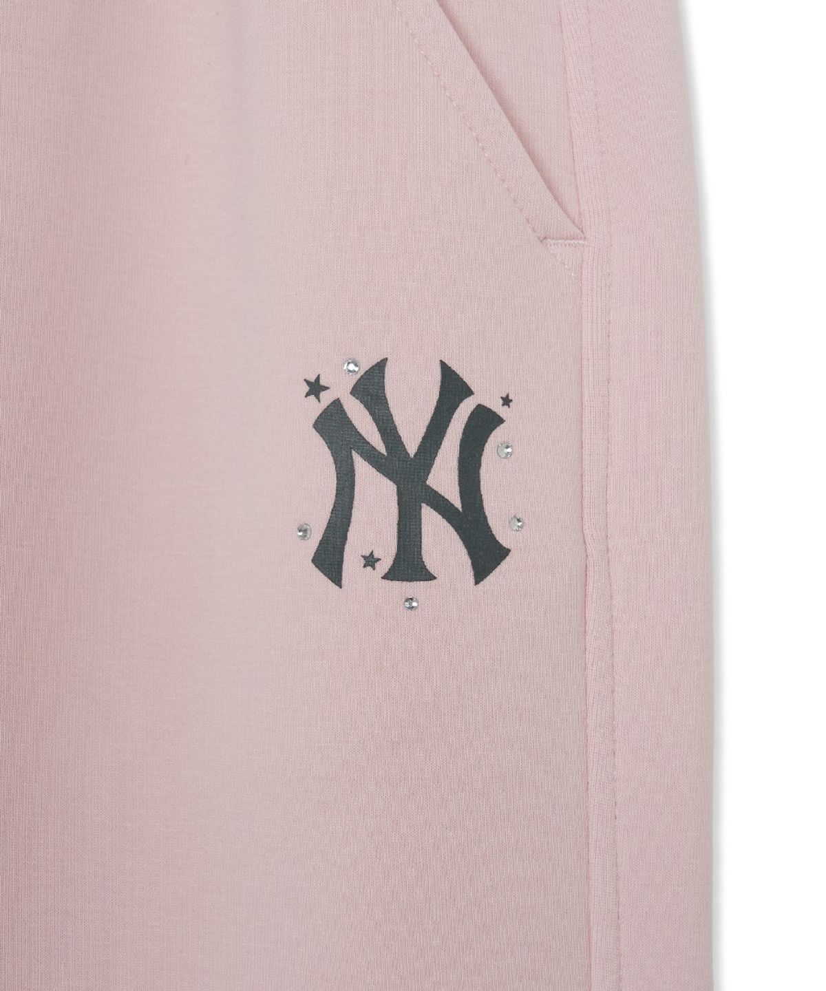 엠엘비 키즈(MLB KIDS) 스트릿 걸즈 스몰로고 와이드 팬츠 NY (L.Pink)