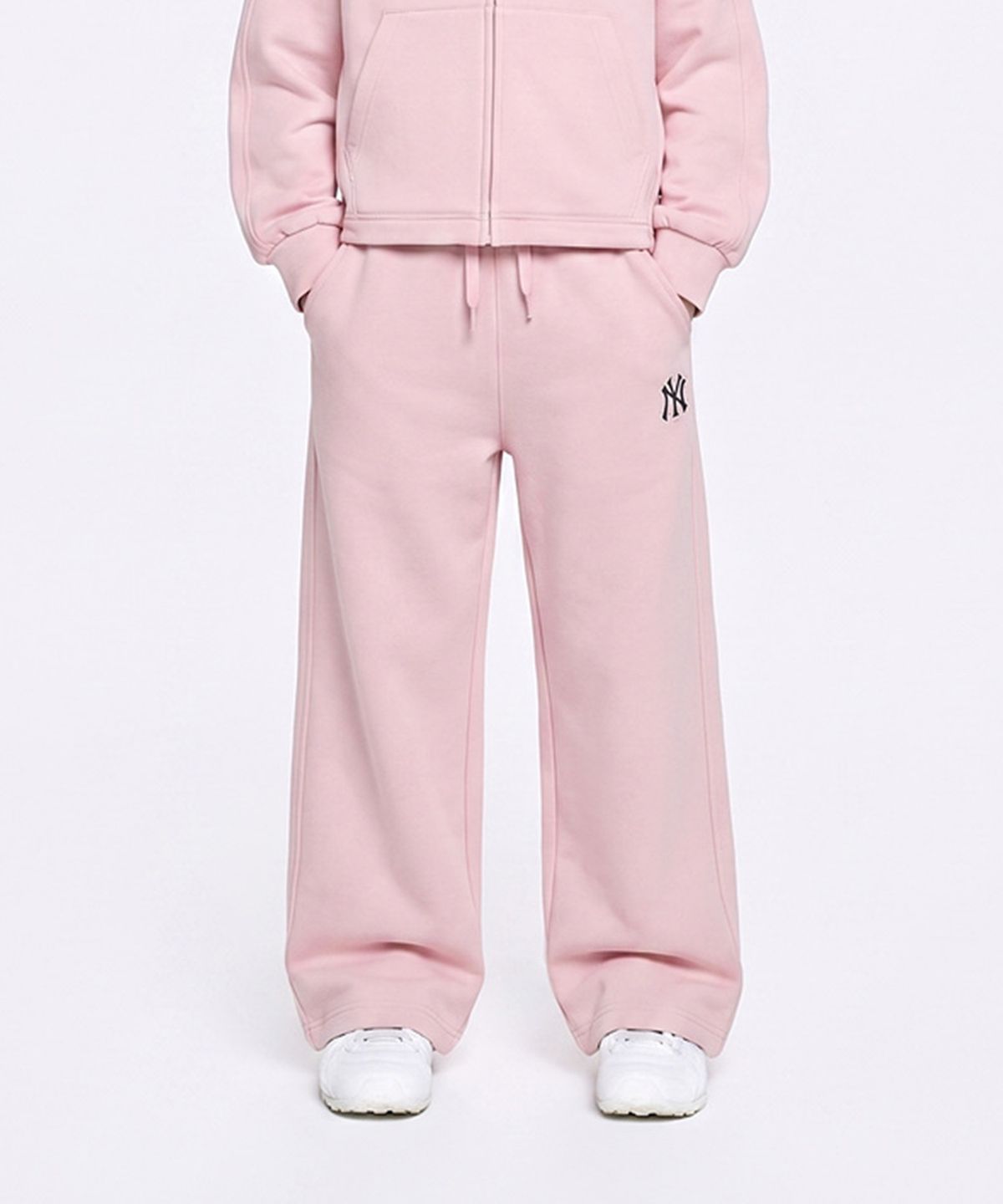 엠엘비 키즈(MLB KIDS) 스트릿 걸즈 스몰로고 와이드 팬츠 NY (L.Pink)
