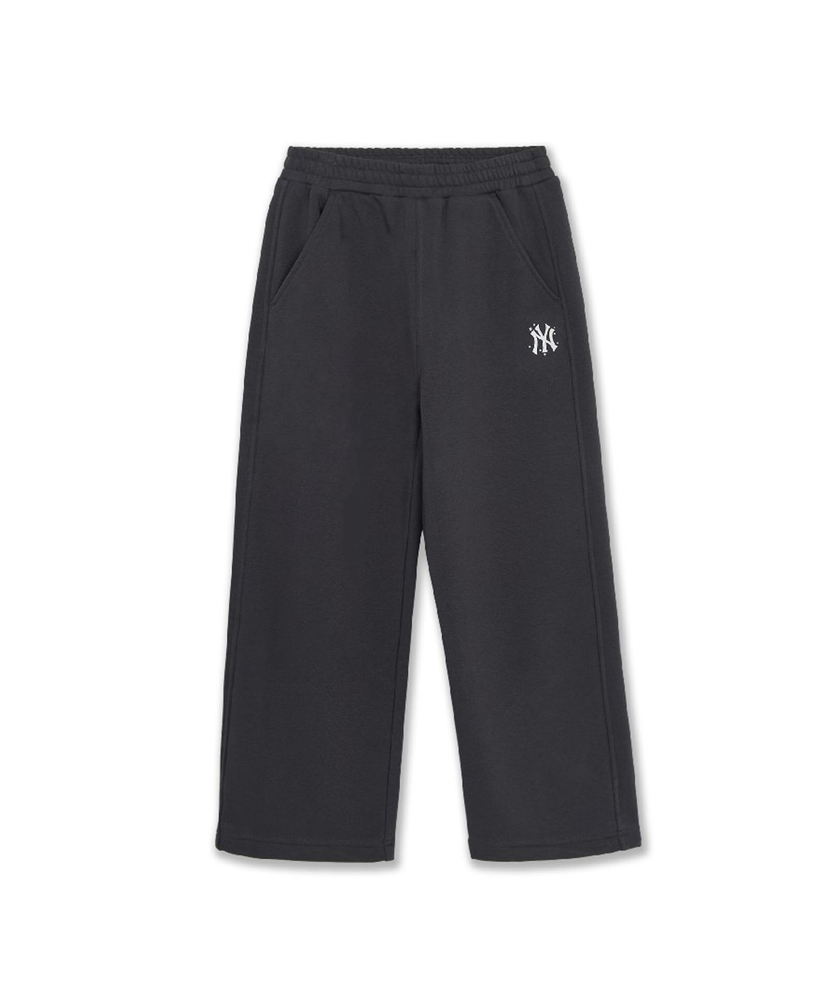 엠엘비 키즈(MLB KIDS) 스트릿 걸즈 스몰로고 와이드 팬츠 NY (D.Charcoal Grey)