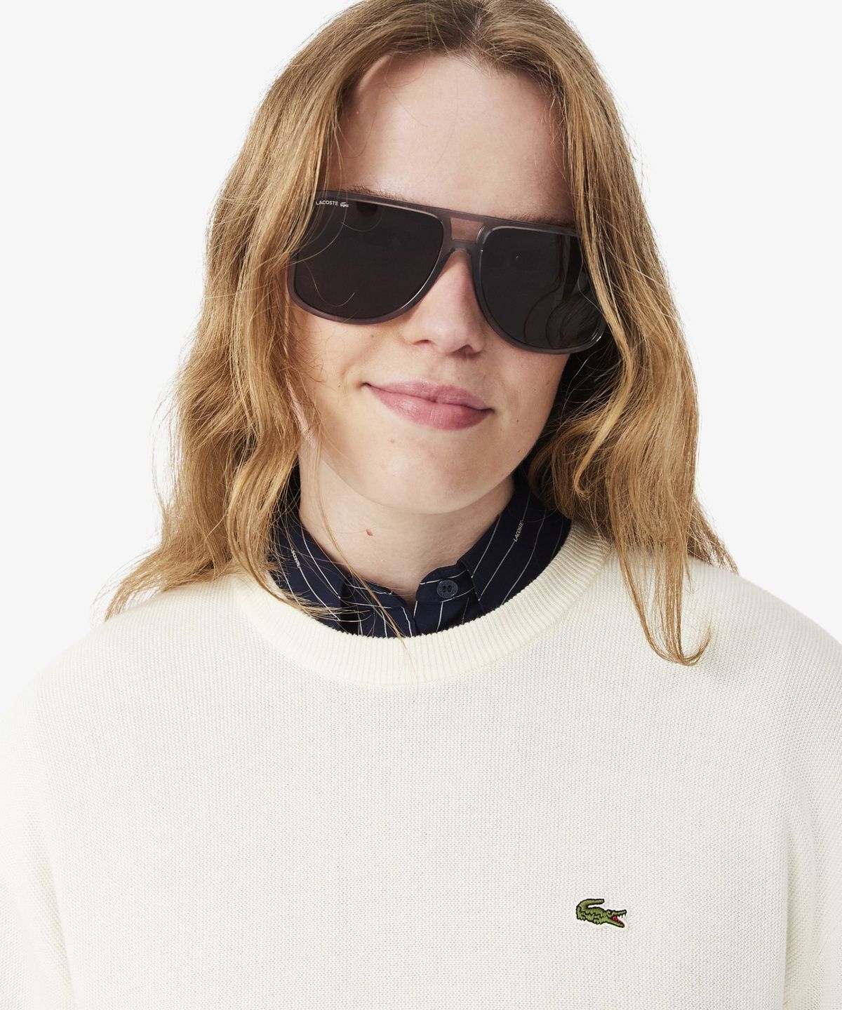 라코스테(LACOSTE) 여성 링스링스 크루넥 스웨터 AF4158-56N 70V