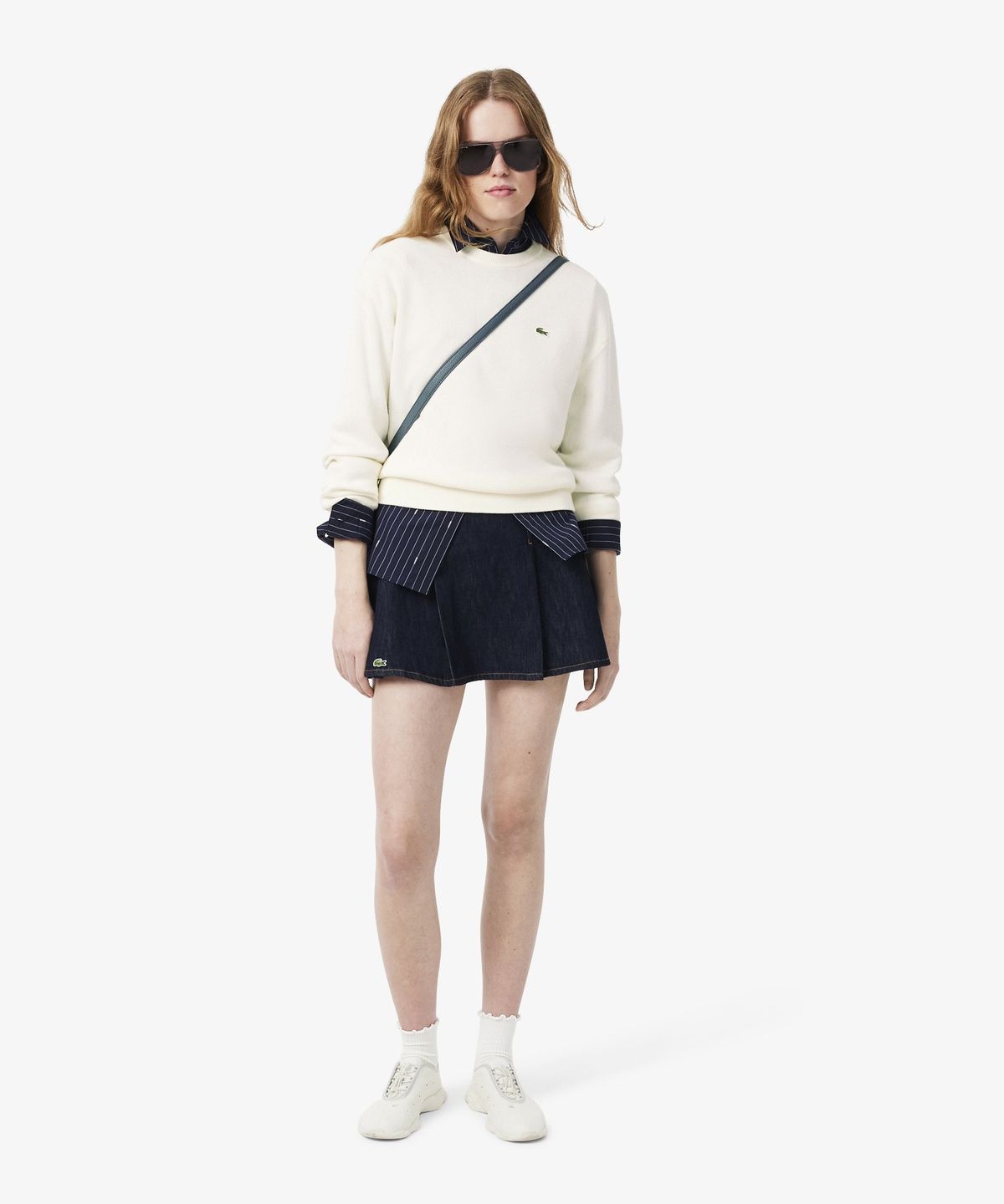 라코스테(LACOSTE) 여성 링스링스 크루넥 스웨터 AF4158-56N 70V