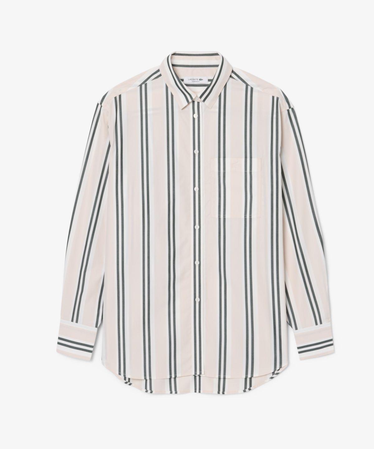 라코스테(LACOSTE) 여성 코튼 오버핏 스트라이프 셔츠 CF1054-56N X8X