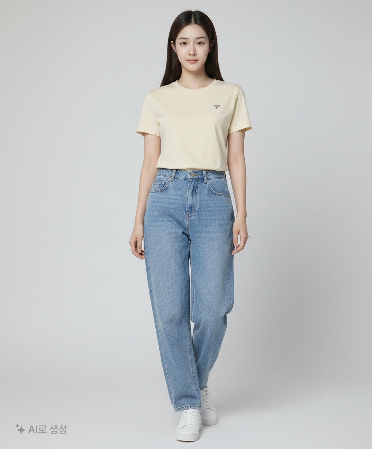 게스(GUESS) 여성 미니삼각 쁘띠 반팔티_OM2K4433 XS