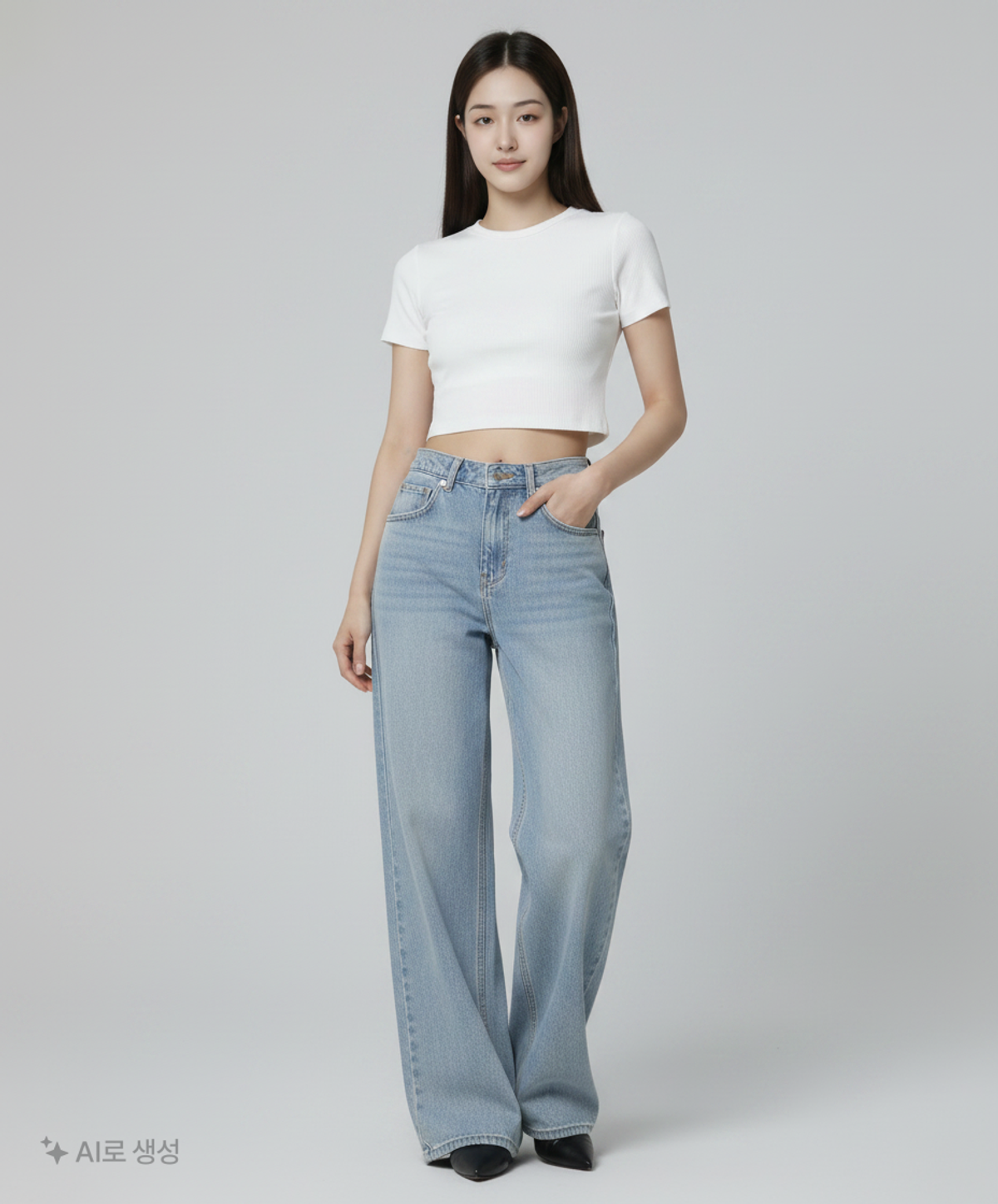 르바(LEVAR) 청/데님 팬츠 S