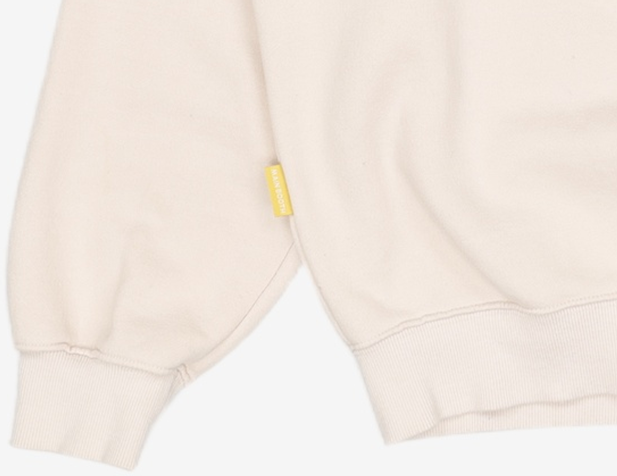 메인부스(MAINBOOTH) 9F MNBTH Sweatshirt(LIGHT BEIGE) FREE