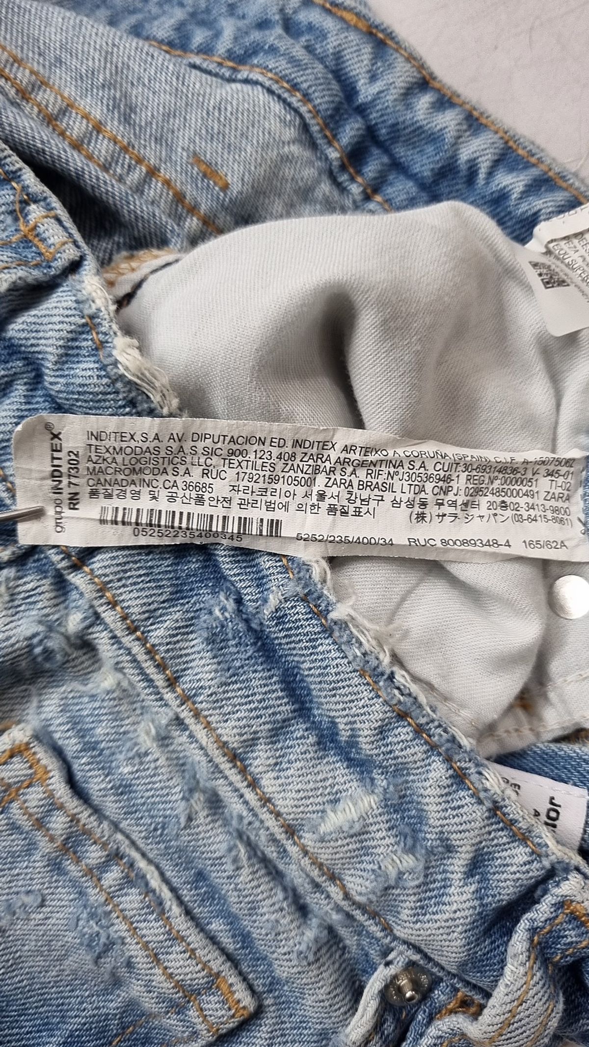 자라(ZARA) 청/데님 팬츠 165/62A