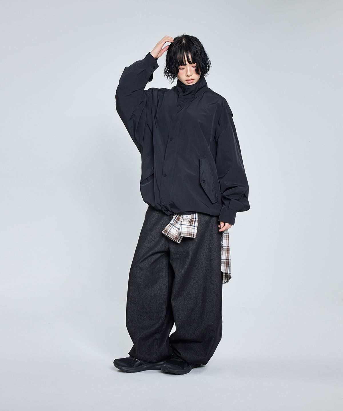스탠다드에러(STANDARDERROR) 87-STAN296 테크 나일론 풀오버 플랩 포켓 윈드브레이커 (2color)