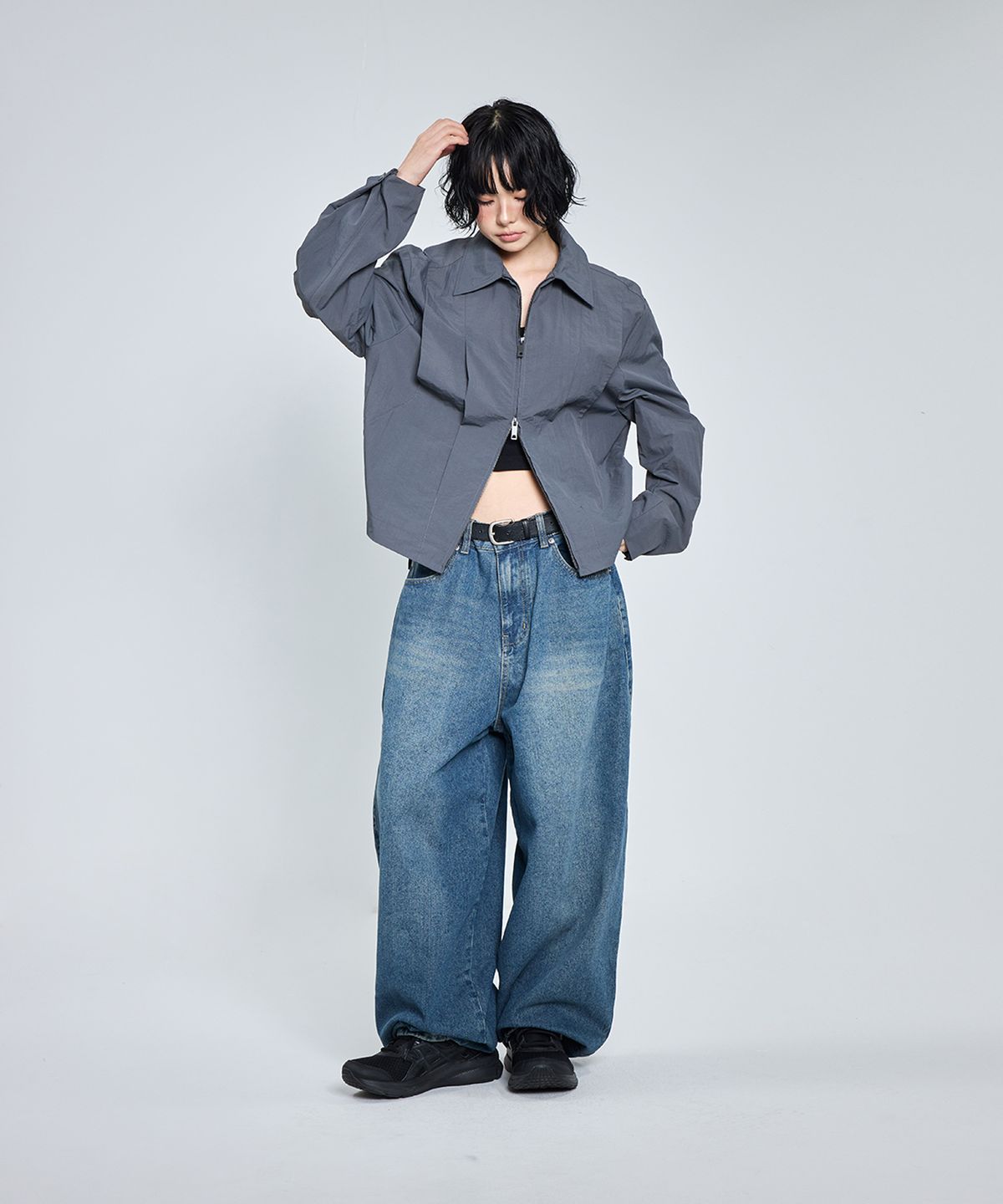 스탠다드에러(STANDARDERROR) 87-STAN298 나일론 더블 라인 슬래쉬 윈드브레이커 (2color)