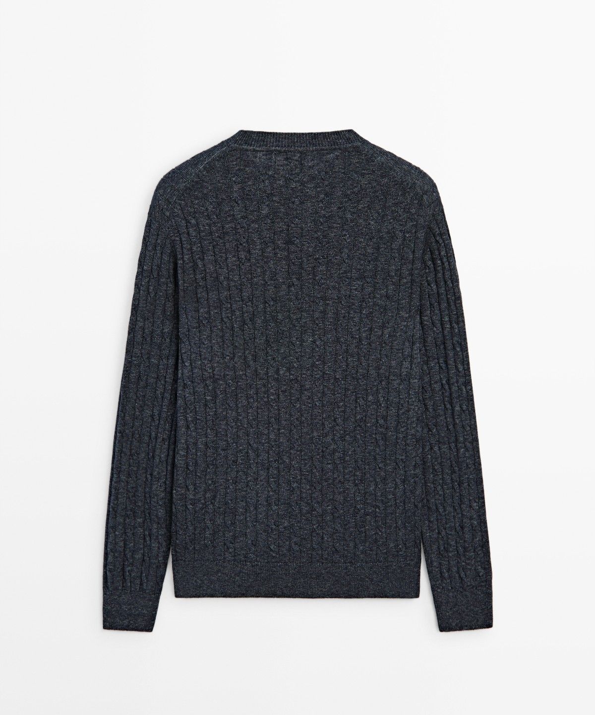 마시모두띠(MASSIMO DUTTI) 꽈배기 니트 라운드넥 스웨터