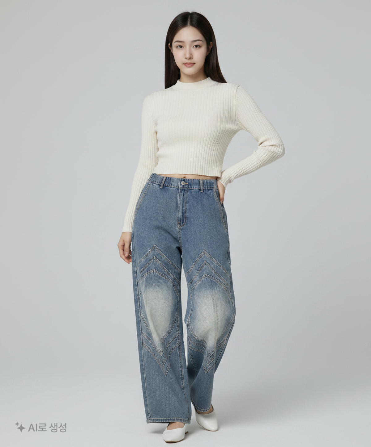 엑스톤즈(XTONZ) 청/데님 팬츠 M