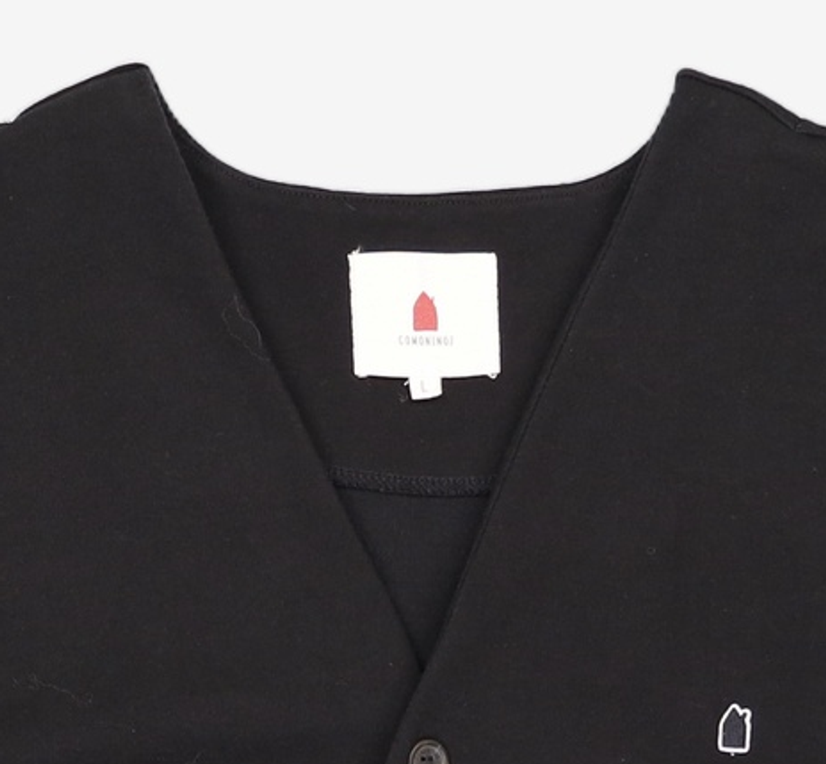 꼬모니노즈(COMONINOZ) BASIC SWEAT CARDIGAN [BLACK] L