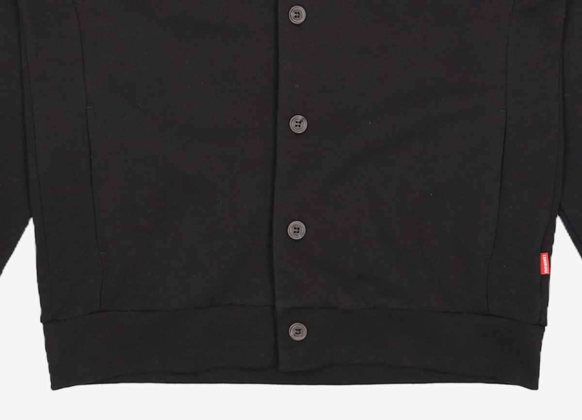 꼬모니노즈(COMONINOZ) BASIC SWEAT CARDIGAN [BLACK] L