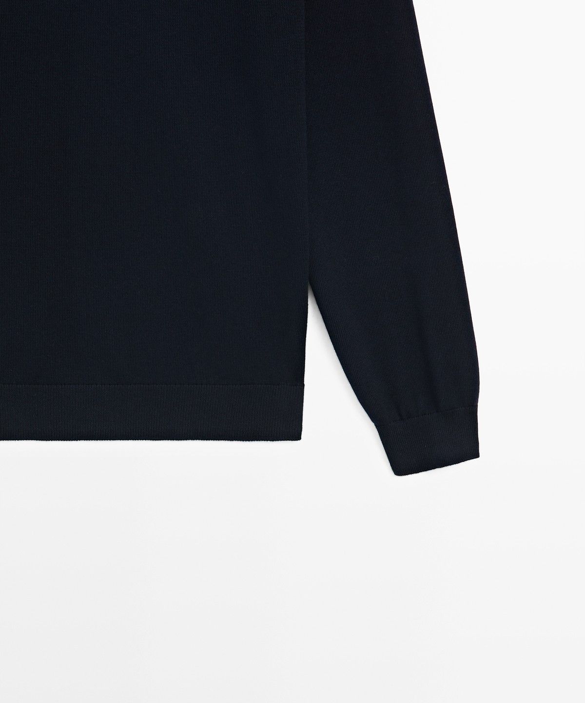 마시모두띠(MASSIMO DUTTI) 100% 코튼 니트 폴로 스웨터