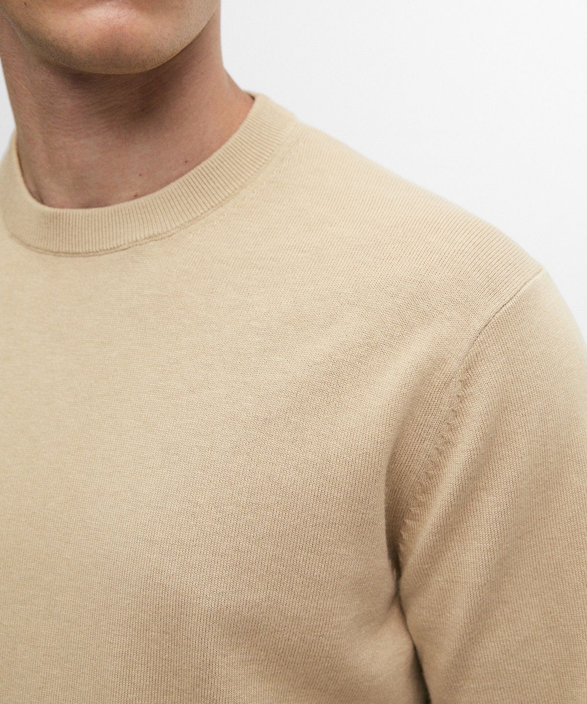 마시모두띠(MASSIMO DUTTI) 코튼 블렌드 니트 스웨터