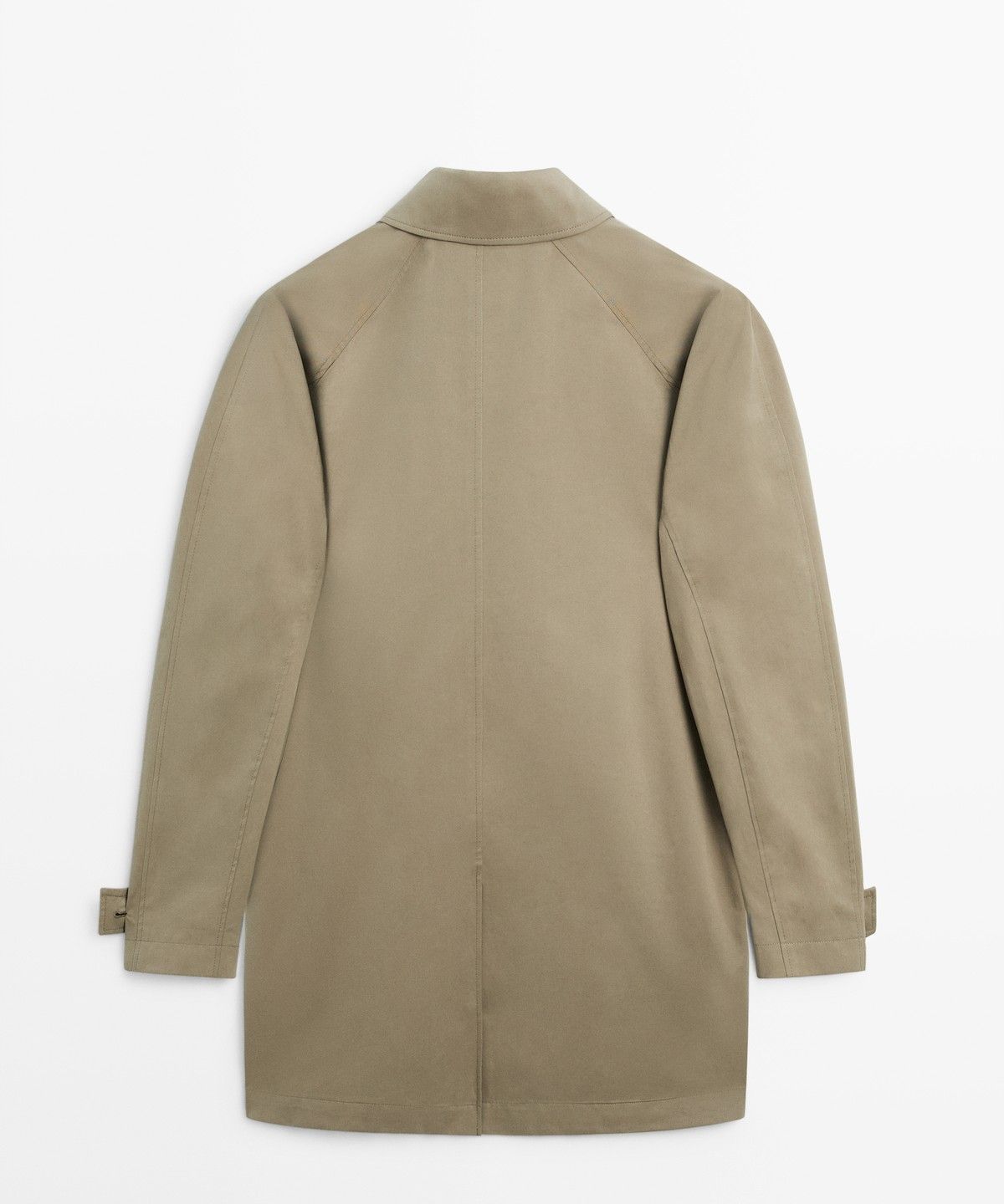 마시모두띠(MASSIMO DUTTI) 100% 코튼 오버사이즈 롱 트렌치코트