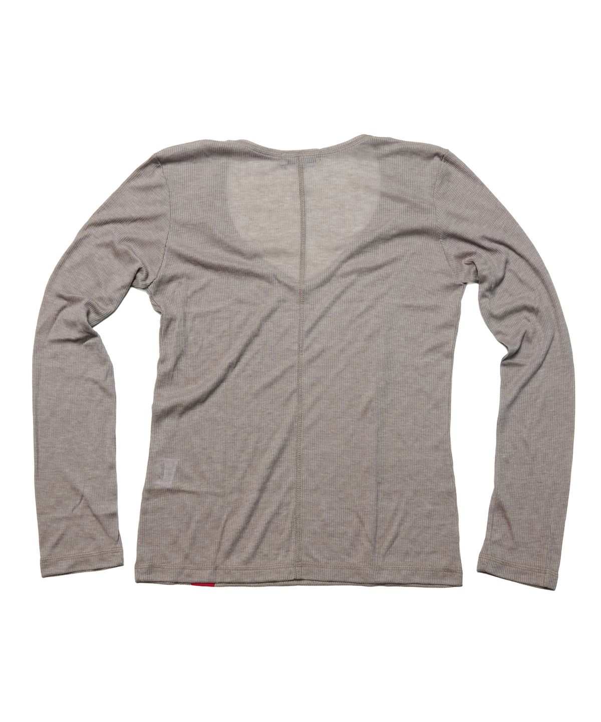 크루치(KRUCHI) V-Neck Long-Sleeve Top (MOCHA) WOMENS
