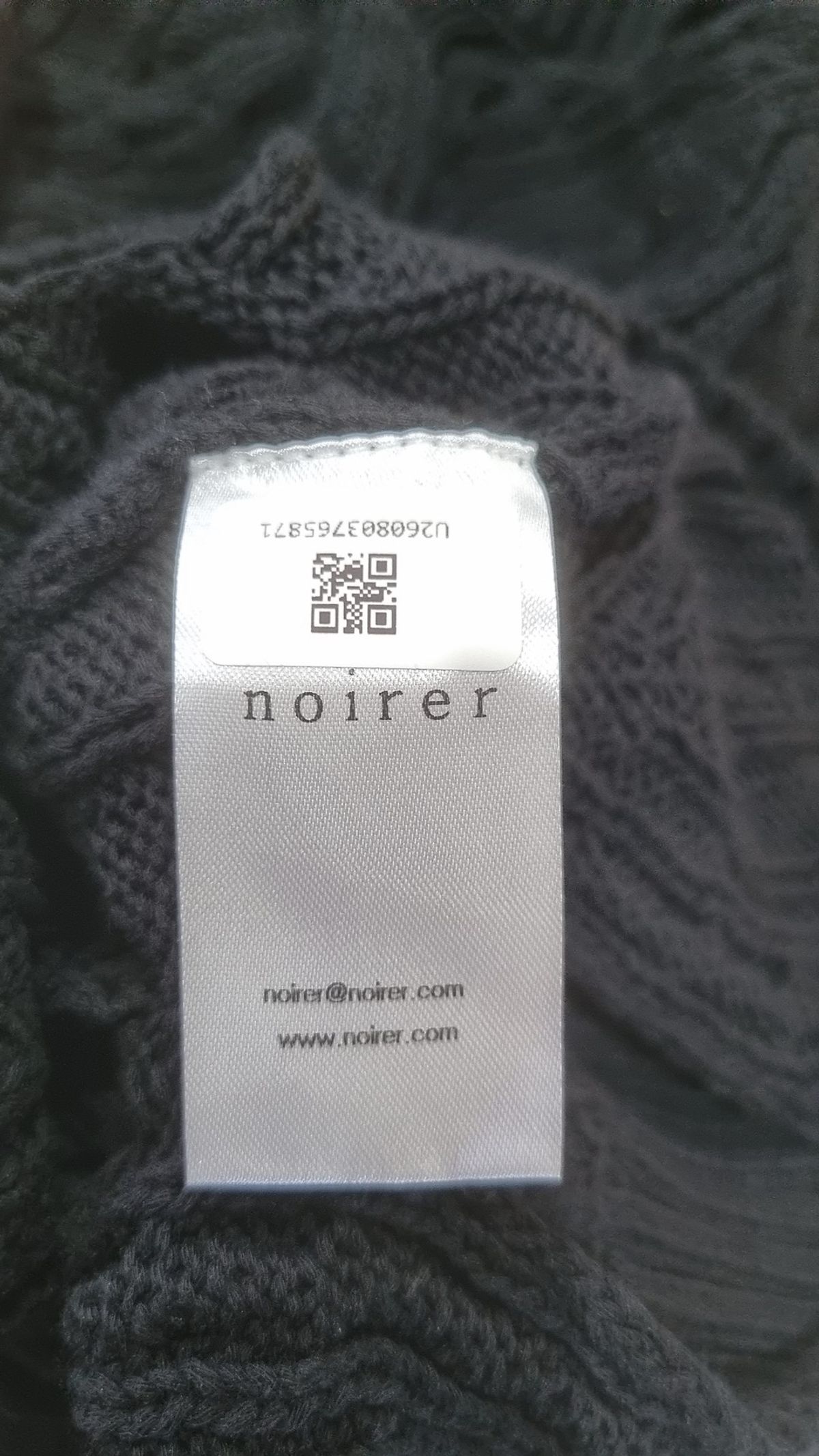 노이어(NOIRER) 브이넥 아가일 스카시 베스트 (블랙) FREE