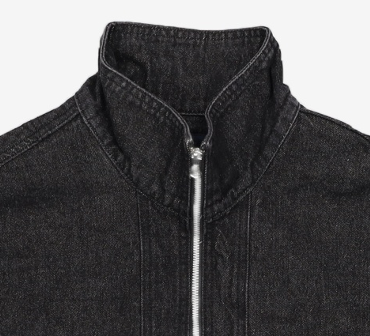 필드워커(FIELDWORKER) HIGH-NECK DENIM JACKET [BLACK] L