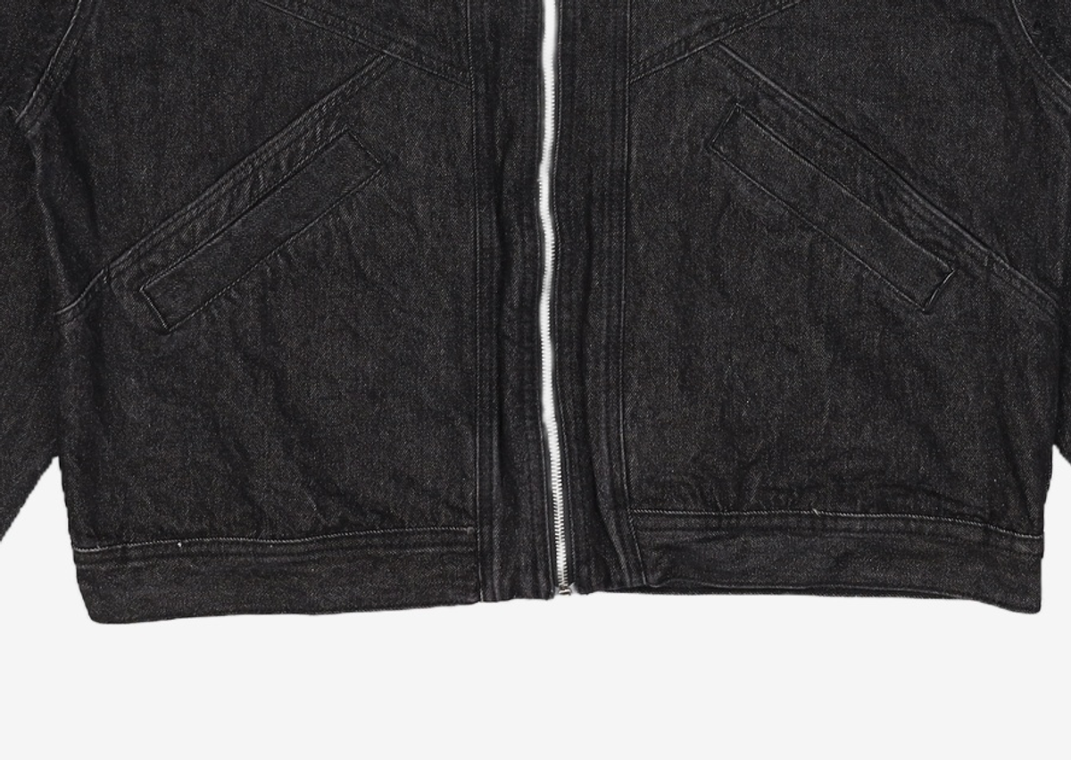 필드워커(FIELDWORKER) HIGH-NECK DENIM JACKET [BLACK] L