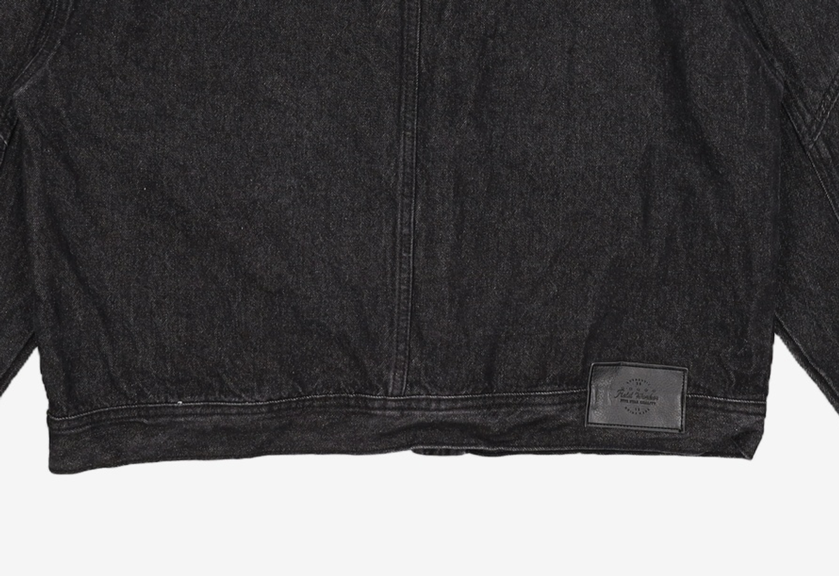 필드워커(FIELDWORKER) HIGH-NECK DENIM JACKET [BLACK] L