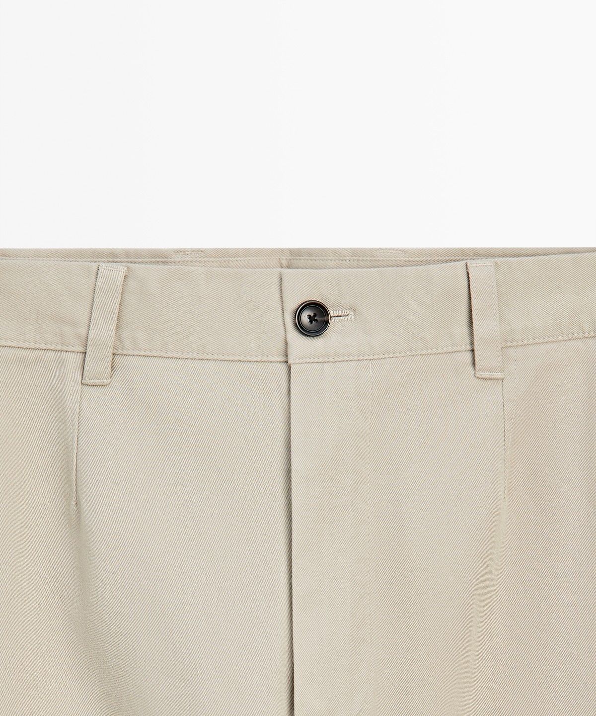 마시모두띠(MASSIMO DUTTI) 핀턱 디테일 배럴 핏 팬츠