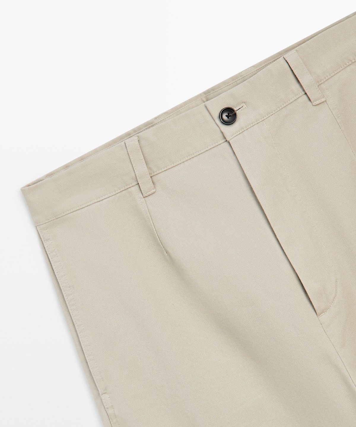 마시모두띠(MASSIMO DUTTI) 핀턱 디테일 배럴 핏 팬츠
